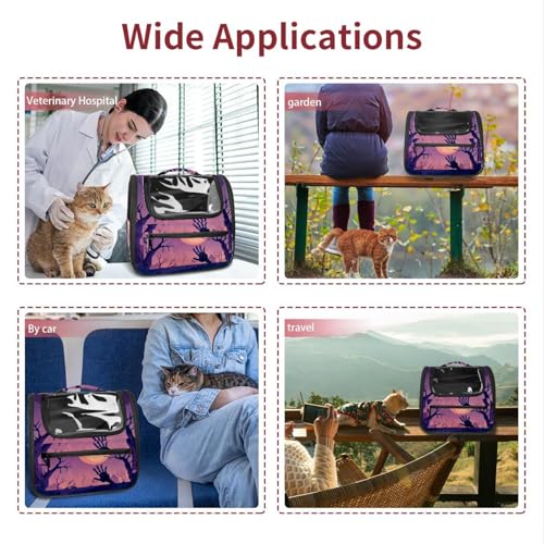 Halloween Pet Carrier Airline Approved Pet Carrier Bag Dog Carrier for Small Medium Cats Dogs Puppies Kitten - Image 66