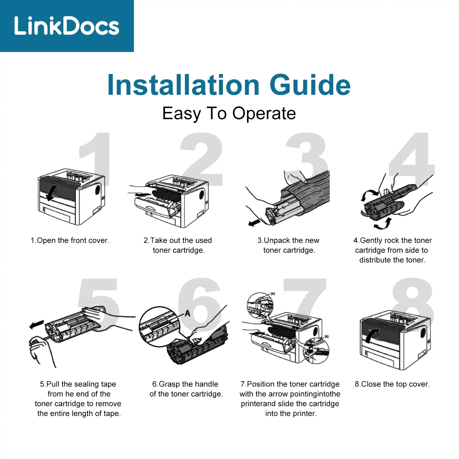 LinkDocs 30A CF230A Toner Cartridge Replacement for HP 30A CF230A Black Toner Cartridge used with HP Laserjet Pro MFP M203dw M227fdw M227fdn M203d M203dn M227sdn M227 M203 Printer (Black 2-Pack) - Image 3