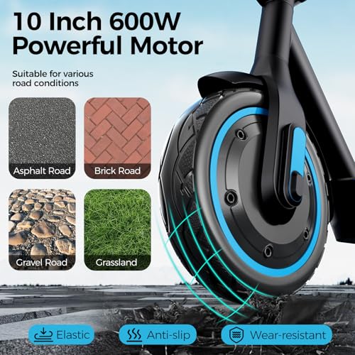Electric Scooter for Adults, 19/25 Mph Max Speed, 21/25/35 Miles Range,350/500/600W APP Control E-Scooter with 8.5/10 Inflatable tire, Foldable Escooter with App Control, UL 2272 Certified - Image 14