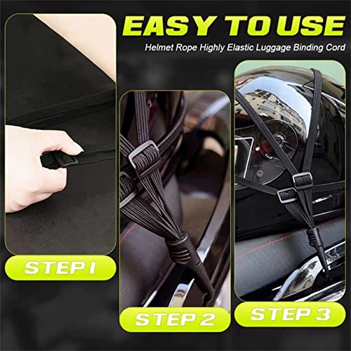 Luggage tensioner Helmet Luggage Strapping Rope Bicycle Tension Belt with Hook Elastic Luggage Belt Motorcycle Luggage Lashings Strap Tab Gear Rear Bag - Image 5